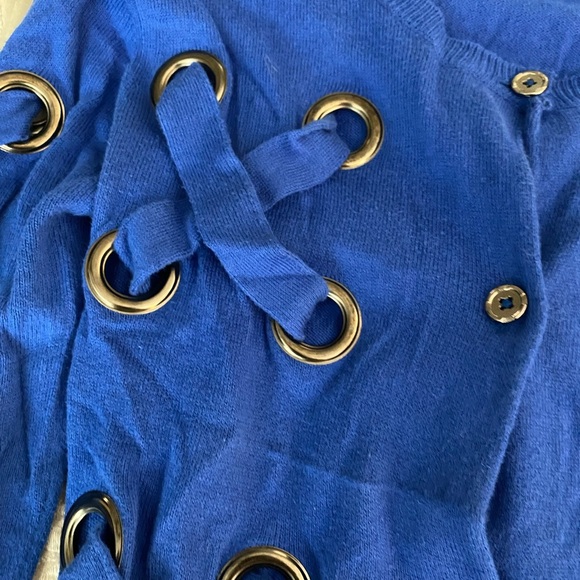 Opening Ceremony Grommet Cardigan Sweater (SW2) - Picture 6 of 6